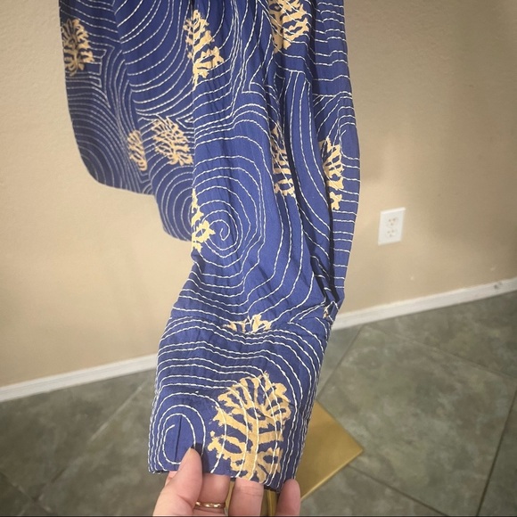 Rara Avis By Iris Apfel Blue Jacket All Over Embroidery Sashiko Wearable Art XL - Picture 6 of 12